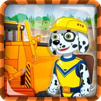 Puppy Jeux Patrol: Machines de construction