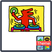 KeithHaring DJ S icon