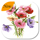 1000  Cross Stitch Flower ideas icon