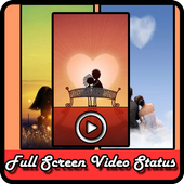 Full screen video status icon