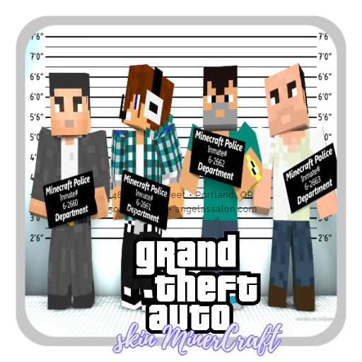 Skin Craft Theft Auto for GTA Minecraft PE icon