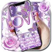 Purple Love Keyboard on 9Apps