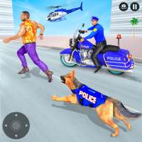 Police Dog Crime Bike Chase