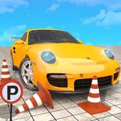 Hard Car Parking Challenge: School Driving Test icon