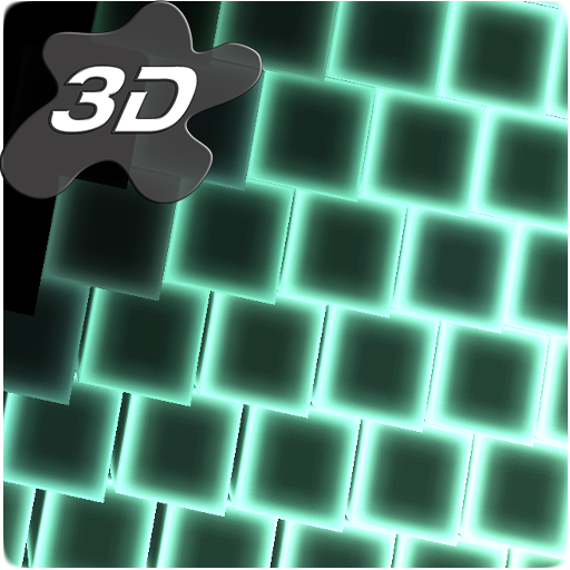 Neon LED Cubes Particles 3D Live Wallpaper icon