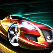 Car racing 3d icon