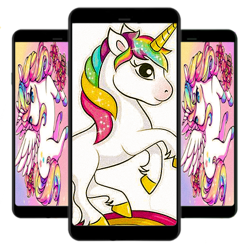 Little Pony Unicorn Background💝 icon