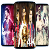 ⚽ronaldo and messi hd🔥 4k football auto wallpaper icon