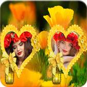 Flower Dual Photo Frames on 9Apps