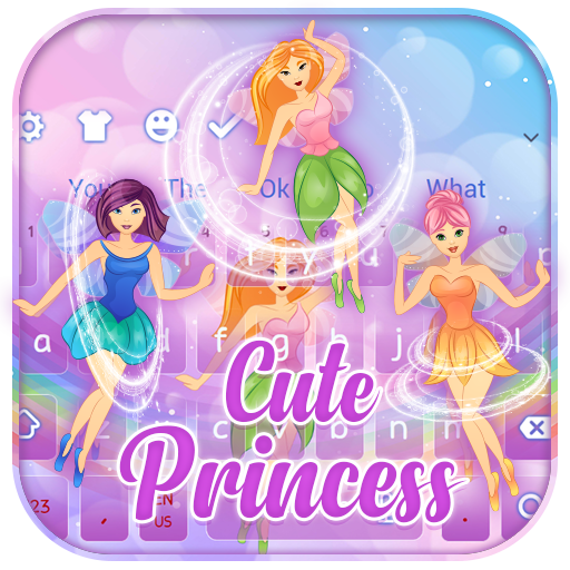 Cute Princess Fairy Keyboard Theme icon