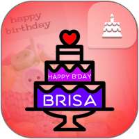 Name On 3D Birthday Cake