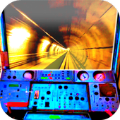 Driving subway train simulator icon