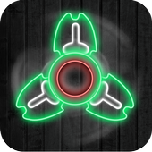 Fidget Spinner Simulator Neon Glow icon