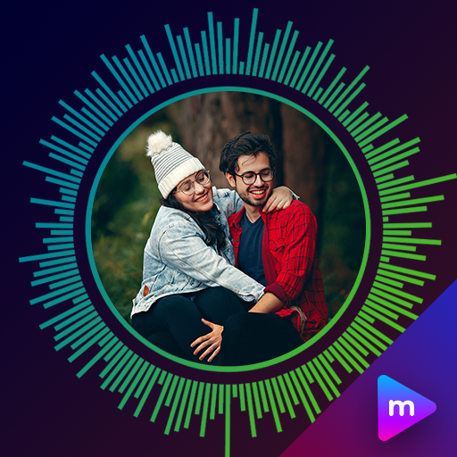 Music Beats Wave Particle.ly Video Status Maker icon