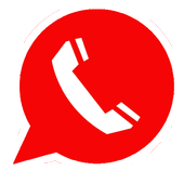 Red WatsAp Messenger icon