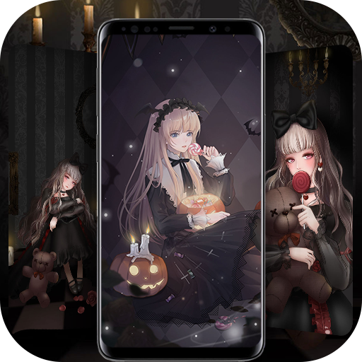 Gothic Girl Live Wallpaper &amp; Launcher Themes icon