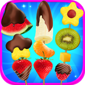 Chocolate Dipped Fruit Candy Maker Kids FREE icon