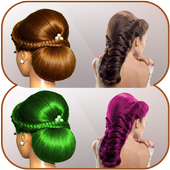 Hair style color changer icon