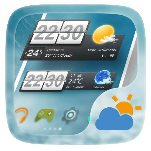 Classic Black Weather Widget icon