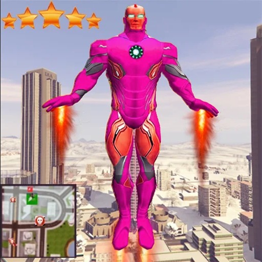 Super Iron Rope Hero City Fighting Gangstar Crime icon