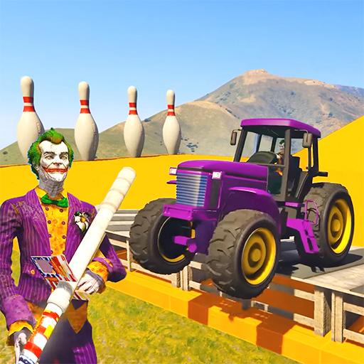 Super heroes Tractor Simulator Stunts icon