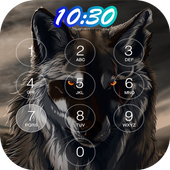 wolf keypad lock screen icon