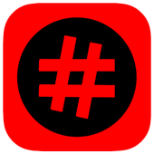 Be famous using hashtags icon