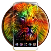 King Fire Lion Theme 2D icon