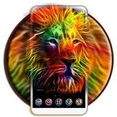 King Fire Lion Theme 2D on 9Apps