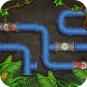 Connect the pipes - Pipeline - Plumbing icon