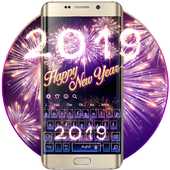 Happy New Year 2019 Keyboard icon