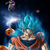 Blue fire goku new wallpapers HD icon