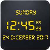 Digital Clock Live Wallpaper on 9Apps