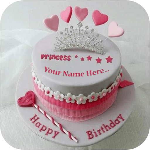 Write Name on Birthday Cake icon