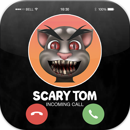 Talking With Tom- Talking Scary Tom Call Simulator आइकन