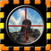Sniper desert shooting icon