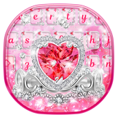 Pink Diamond Princess Keyboard icon