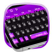 Black Purple Keyboard on 9Apps