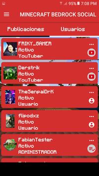 RED SOCIAL MINECRAFT BEDROCK screenshot 5