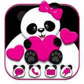 Lovely Pink Panda Theme