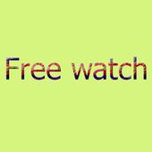 Free watch on phone icon