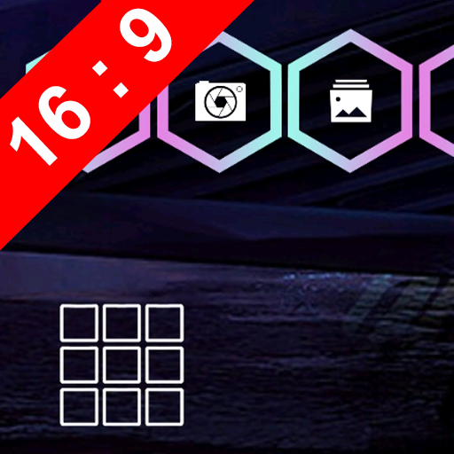 Neonpunk 16:9 for Total Launcher icon
