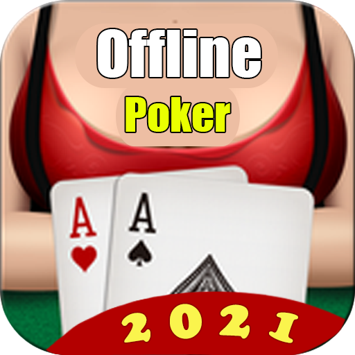 Poker Offline Free 2021 - Texas Holdem With Girl icon