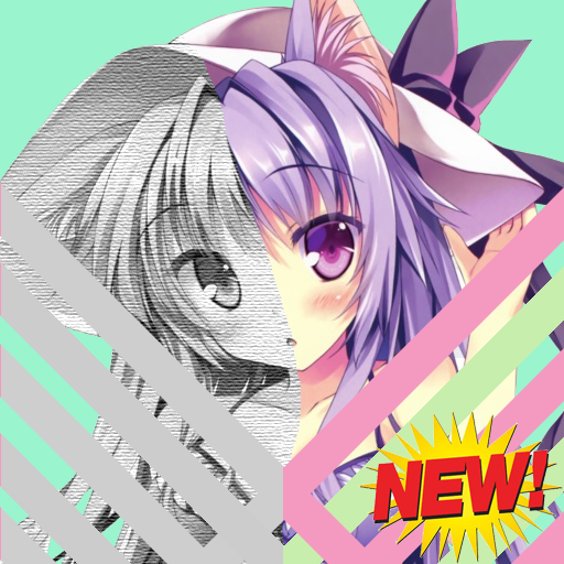 Girly Anime Sexy Bikini Color By Number For Adult icon