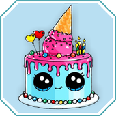 How to Draw Cute Cakes Step by Step Offline icon