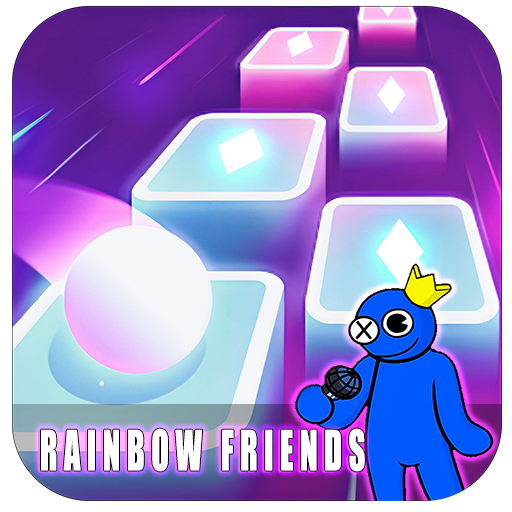 Rainbow Friends FNF Tiles ball أيقونة