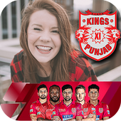 Kings XI Punjab Stickers: Kings 11 Photo Frames icon