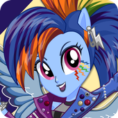 Rainbow dash Dress up icon