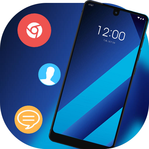 Theme for Galaxy A5 2019 HD Blue Abstract icon