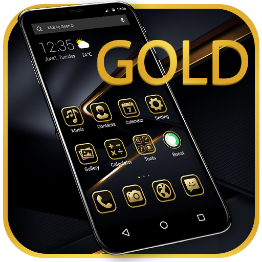 Black Gold APUS Launcher Theme icon